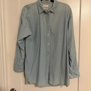J. Crew Light Blue Relaxed Shirt sz 12